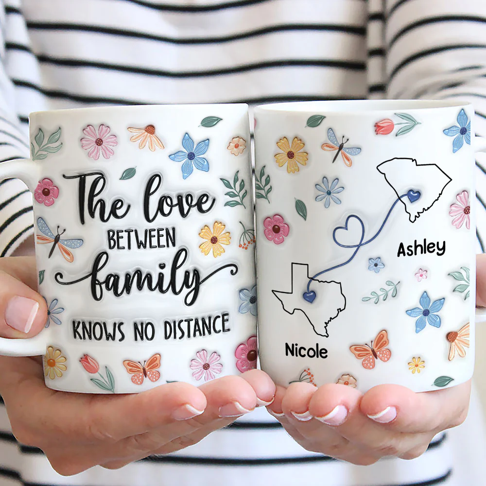 Family Bonds Last Forever Strong - Personalized Custom 3D Inflated Effect Mug - Image 3