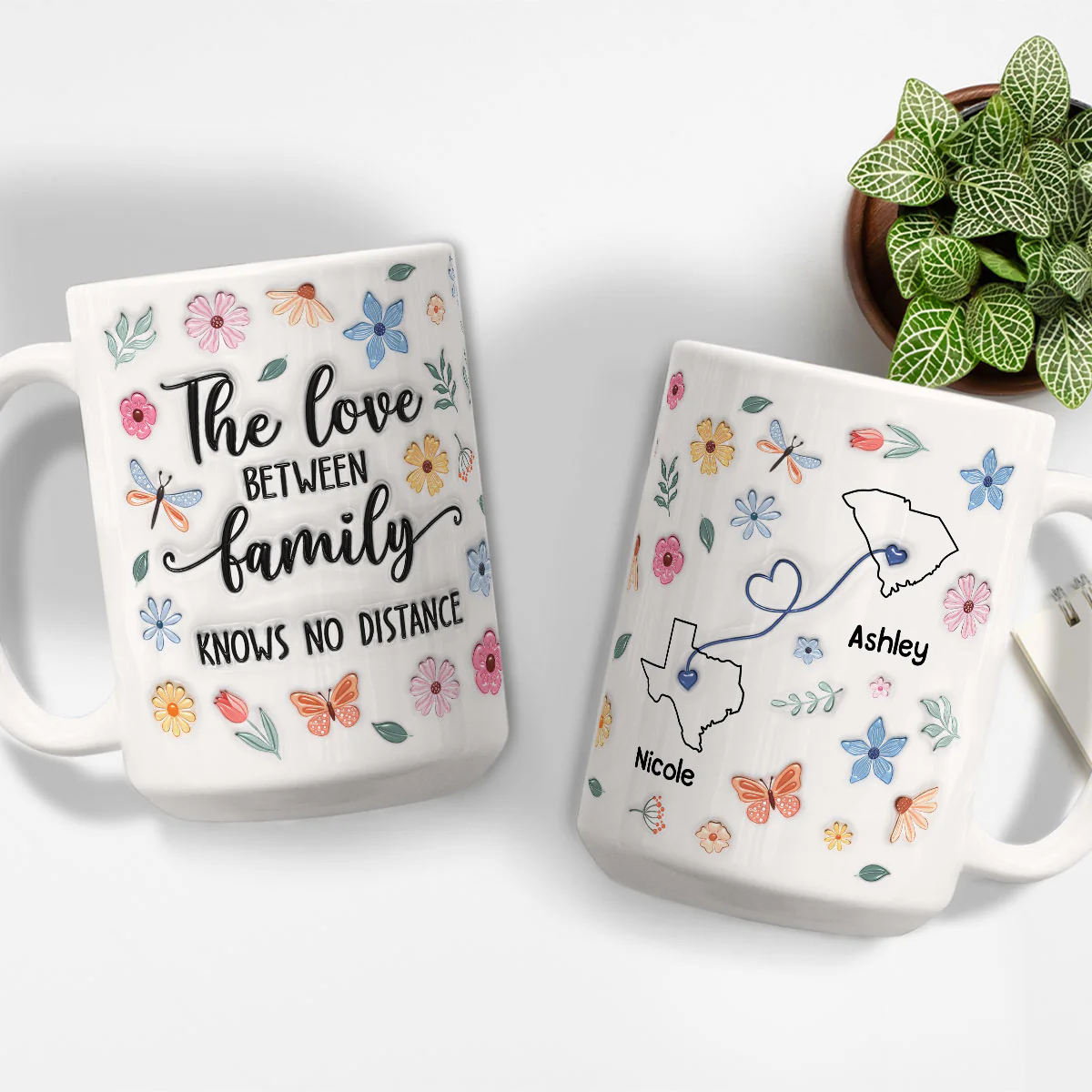 Family Bonds Last Forever Strong - Personalized Custom 3D Inflated Effect Mug - Image 5
