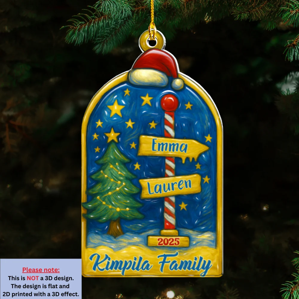 Family Brings Joy - Personalized Custom Acrylic Ornament - Image 7