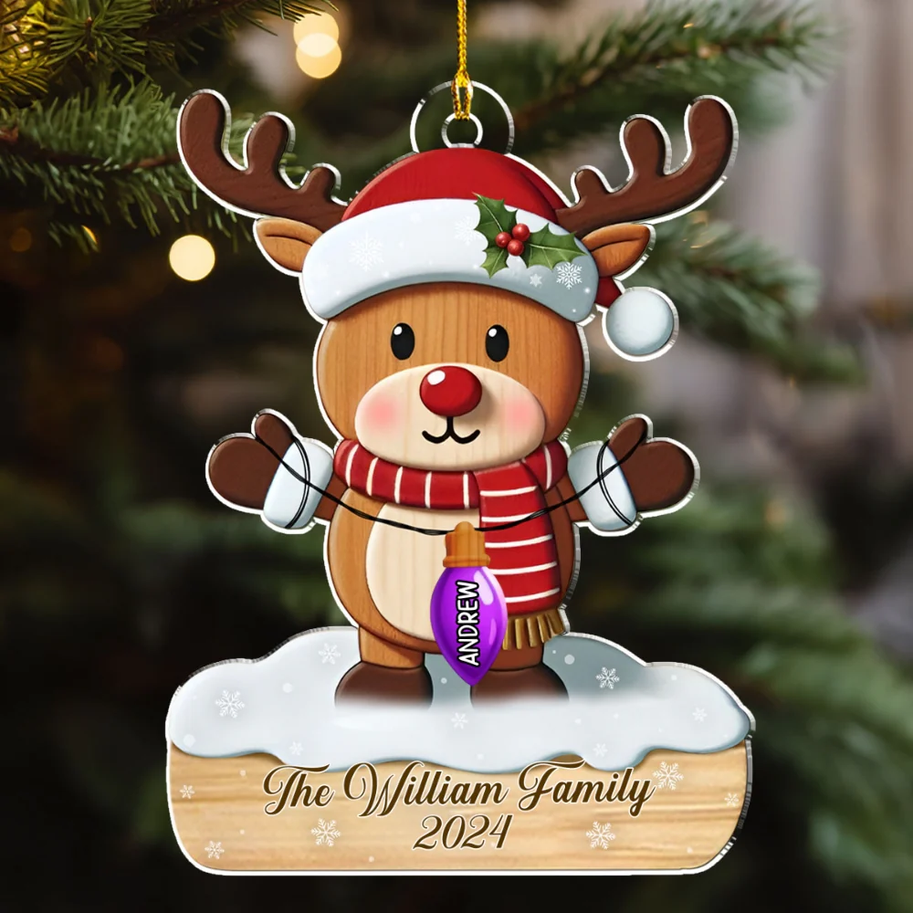 Family Bulb - Personalized Custom Acrylic Ornament - Image 5