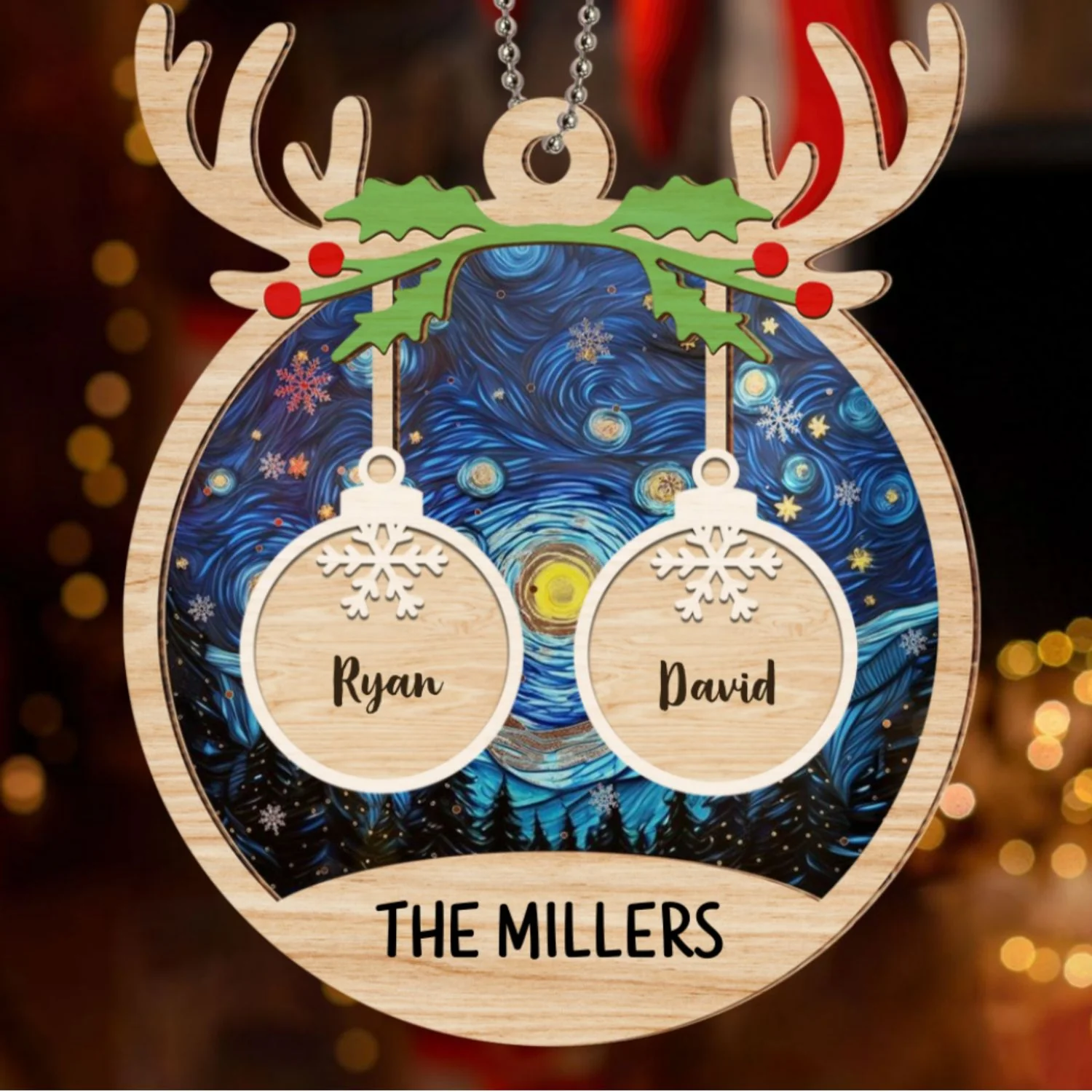 Family Charm - Personalized Custom Suncatcher Ornament - Image 5