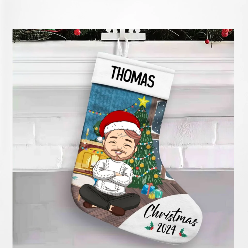 Family Christmas 2024 - Personalized Custom Christmas Stocking - Image 7