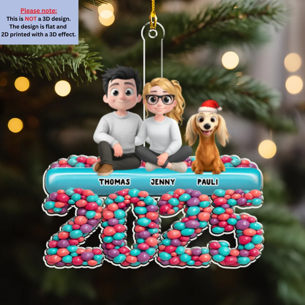 Family Christmas Eve - Personalized Custom Acrylic Ornament - Image 6