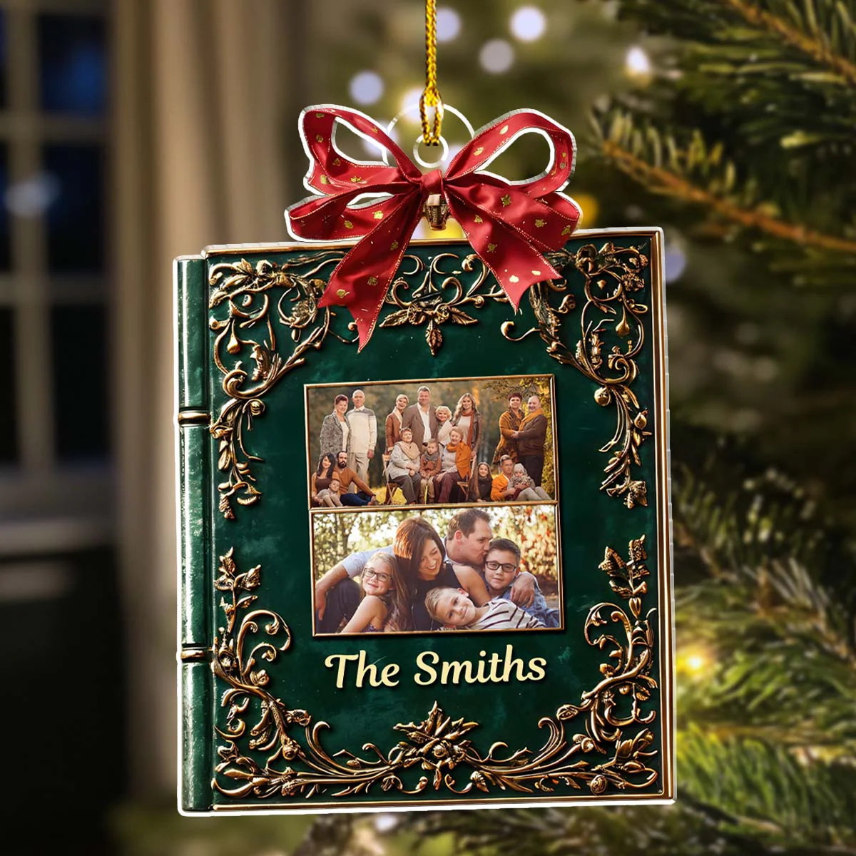 Family Christmas - Personalized Custom Acrylic Ornament - Image 5