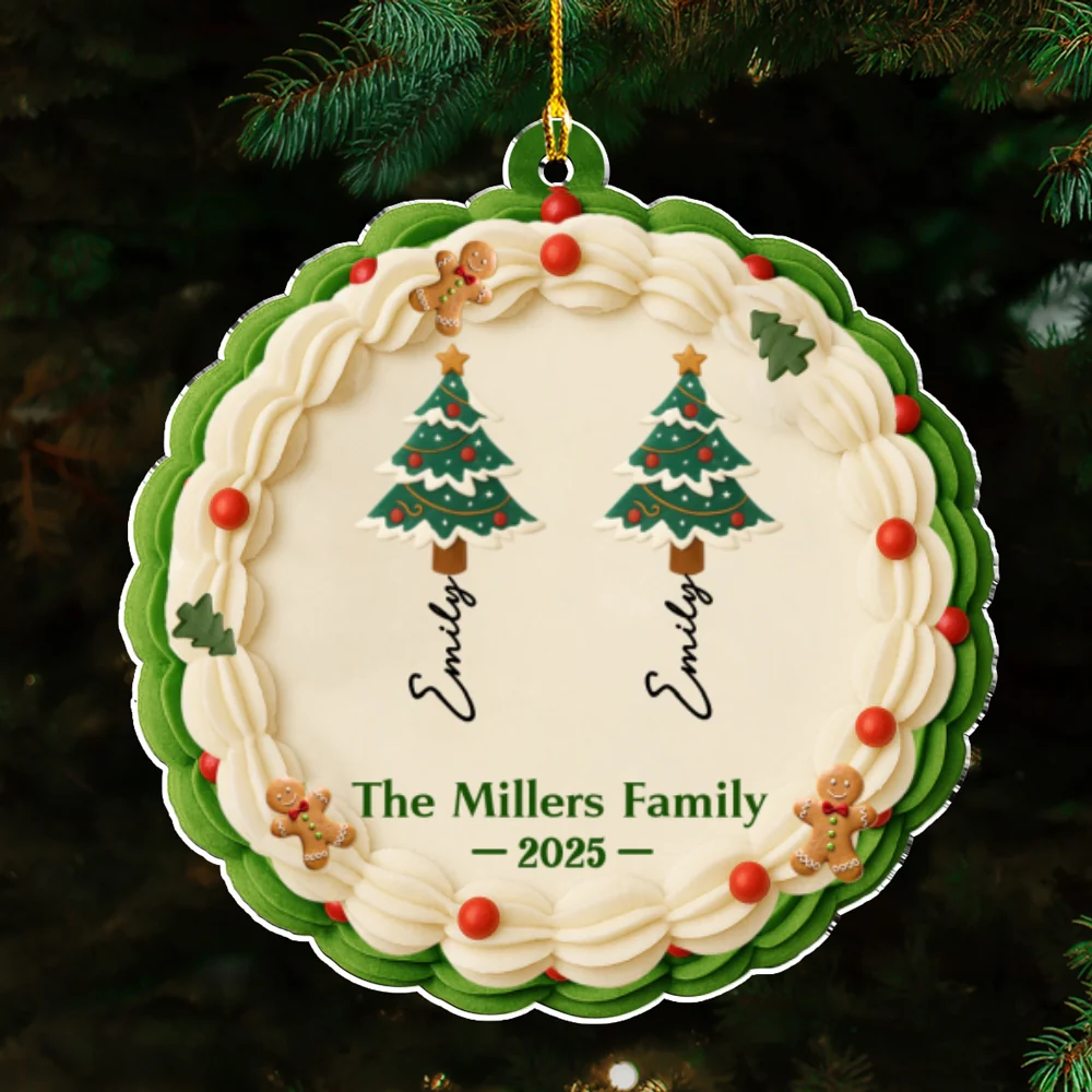 Family Cookie - Personalized Custom Acrylic Ornament - Image 7