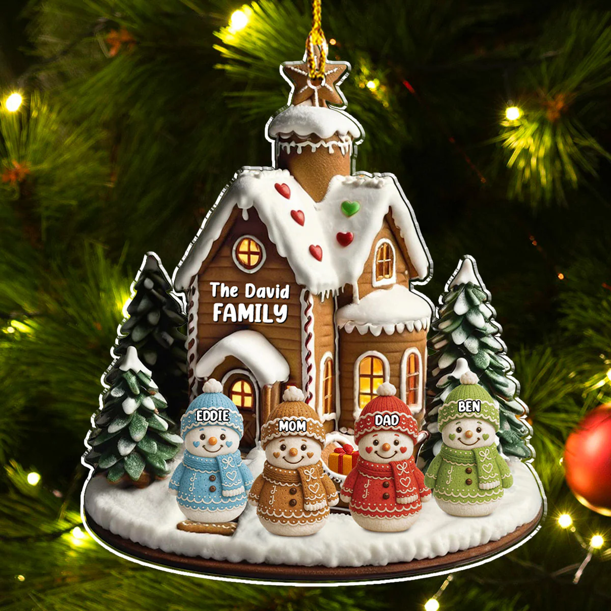 Family Farm Life - Personalized Custom Acrylic Ornament - Image 3