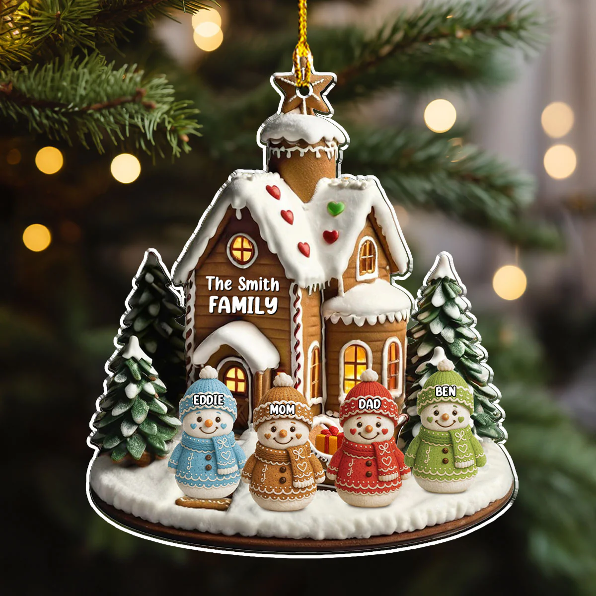 Family Farm Life - Personalized Custom Acrylic Ornament - Image 4