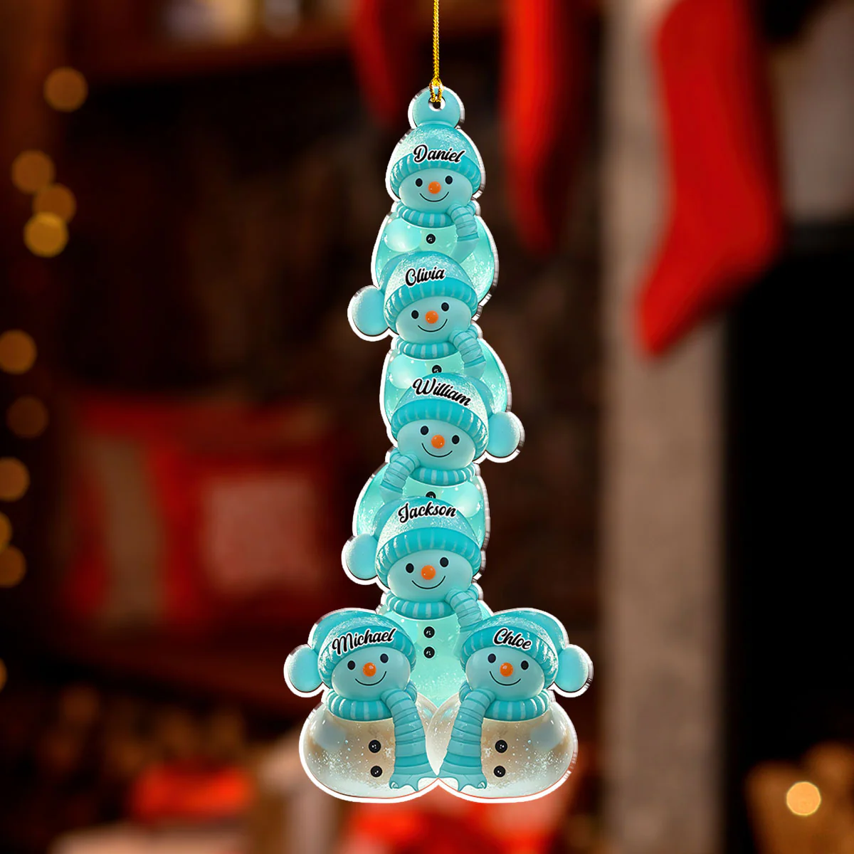 Family Frost - Personalized Custom Acrylic Ornament - Image 3