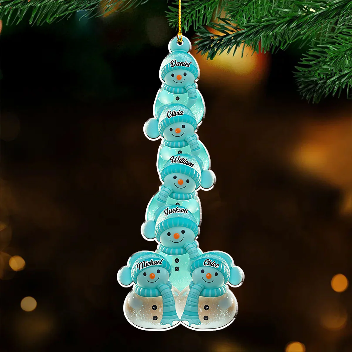 Family Frost - Personalized Custom Acrylic Ornament - Image 4