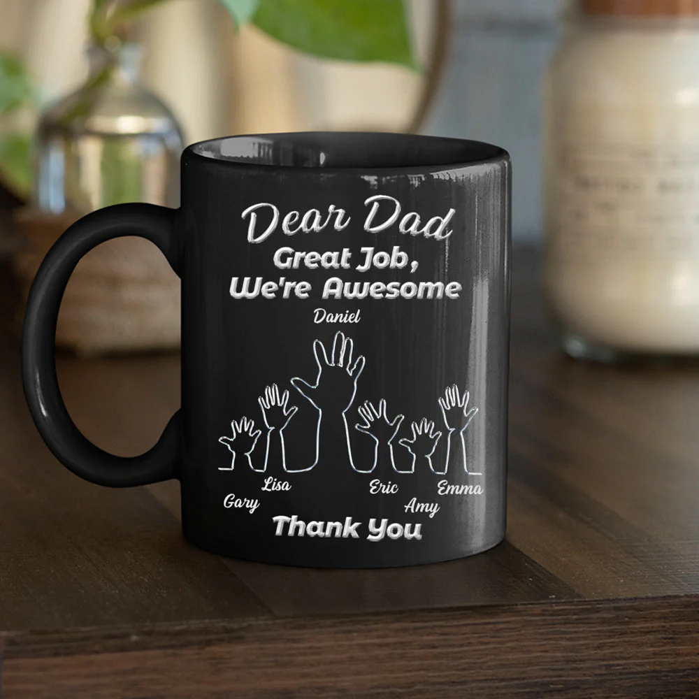 Family Hand - Personalized Custom Coffee Mug - Image 2