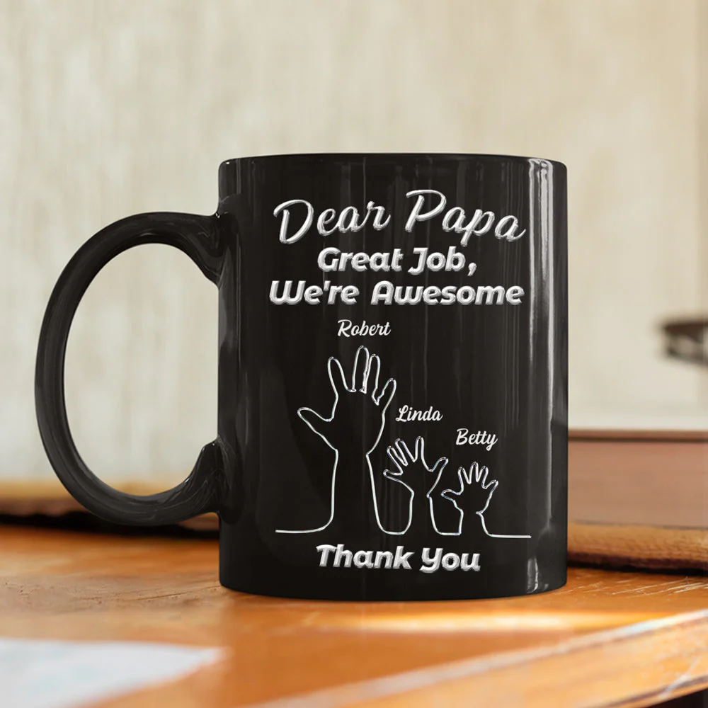 Family Hand - Personalized Custom Coffee Mug - Image 5
