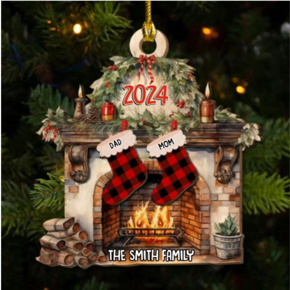 Family Heater - Personalized Custom 2-Layered Wood Ornament - Image 5