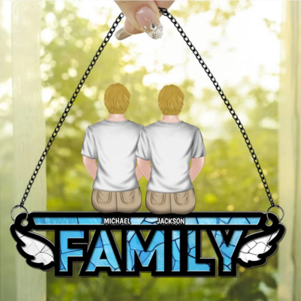 Family I'm Always With You - Personalized Custom Suncatcher - Image 6