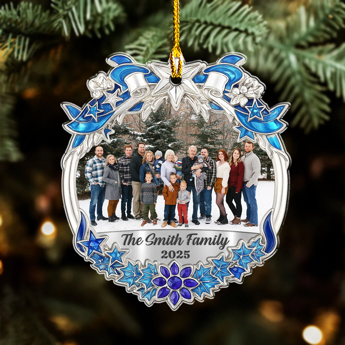 Family Is The Greatest Gift - Personalized Custom Acrylic Ornament - Image 2
