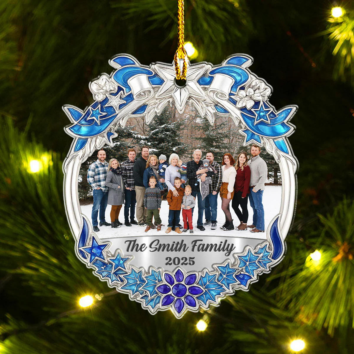 Family Is The Greatest Gift - Personalized Custom Acrylic Ornament - Image 5