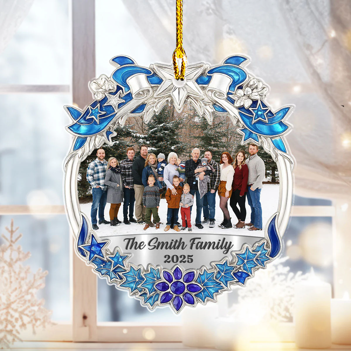 Family Is The Greatest Gift - Personalized Custom Acrylic Ornament - Image 6