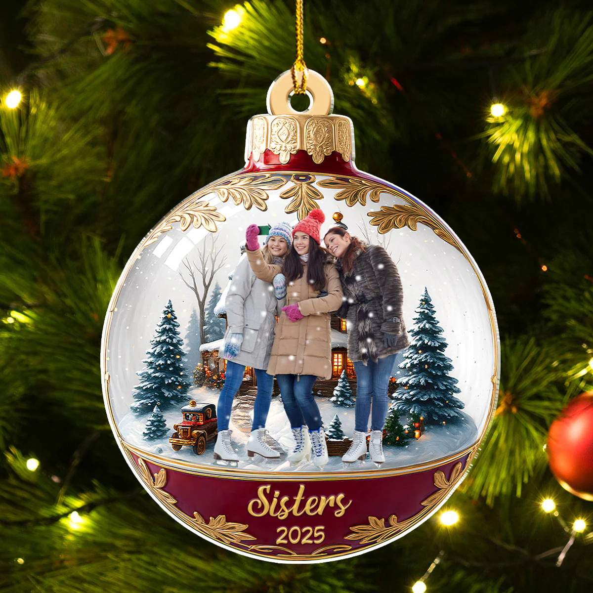 Family Is The Greatest Gift - Personalized Custom Acrylic Ornament - Image 5