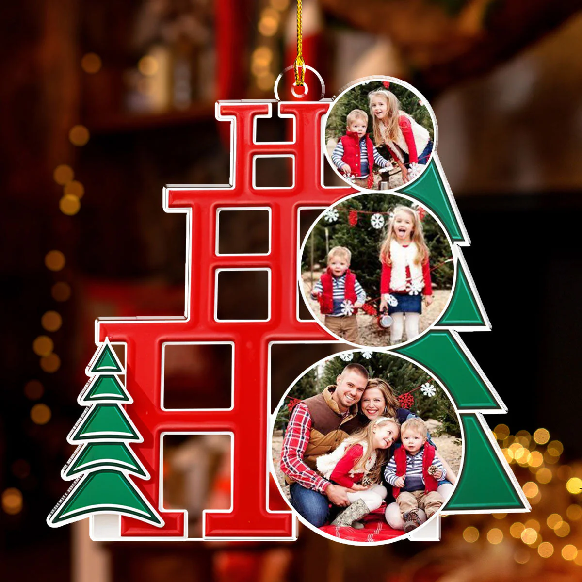 Family Joy - Personalized Custom Acrylic Ornament - Image 2