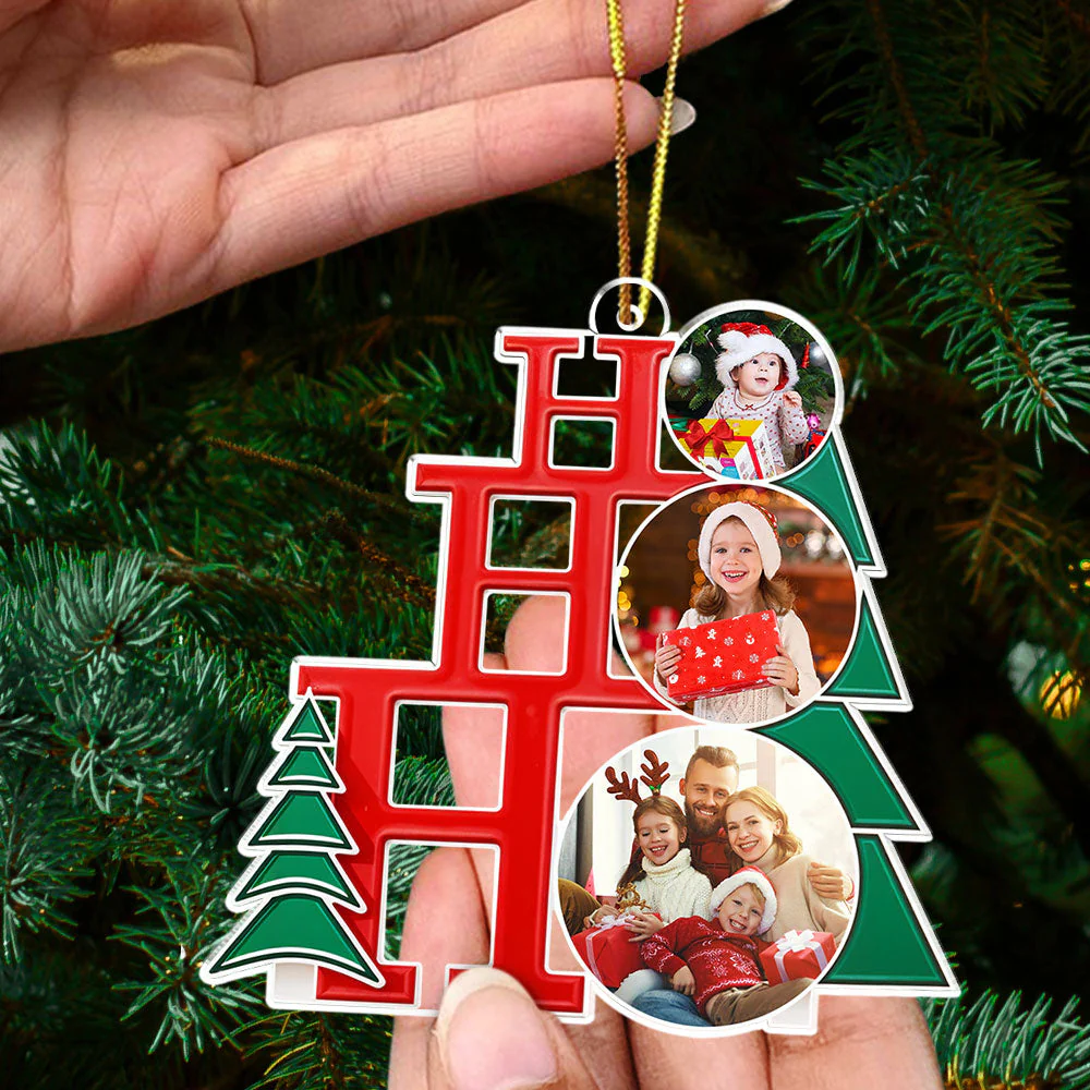 Family Joy - Personalized Custom Acrylic Ornament - Image 4