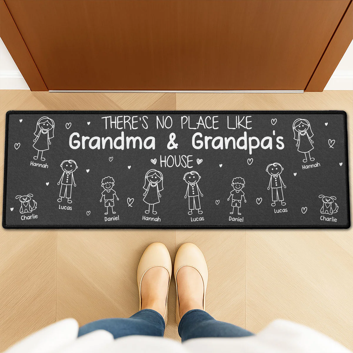 Family Love - Personalized Custom Runner Rug - Image 2