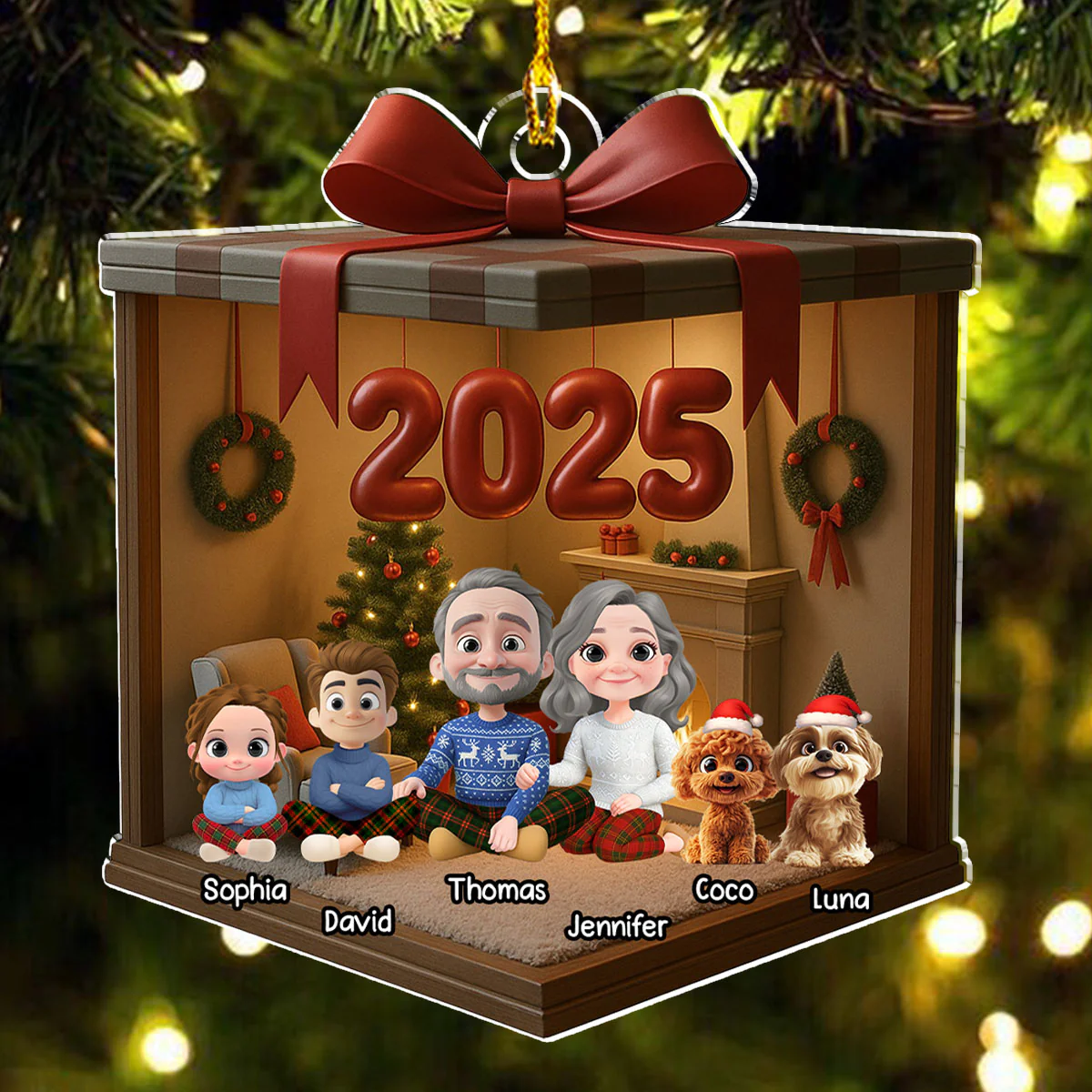 Family Memories - Personalized Custom Acrylic Ornament - Image 4