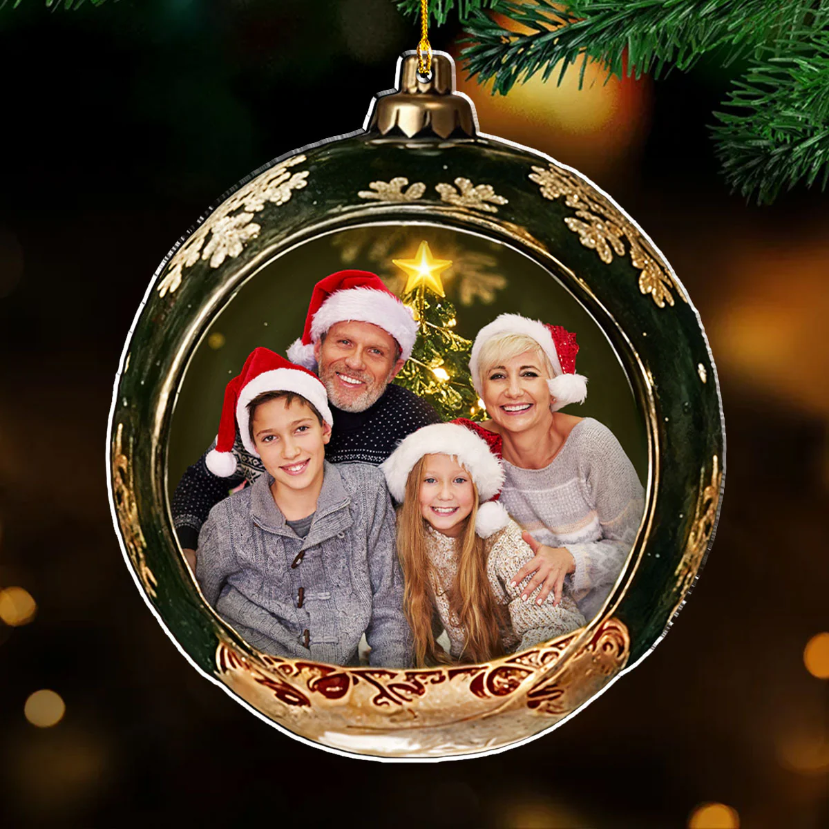 Family Miracle - Personalized Custom Acrylic Ornament - Image 3
