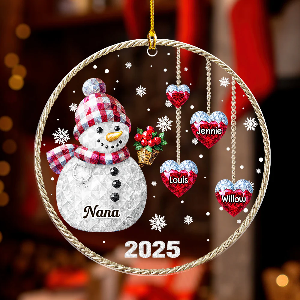 Family Name 2025 - Personalized Custom Acrylic Ornament - Image 2
