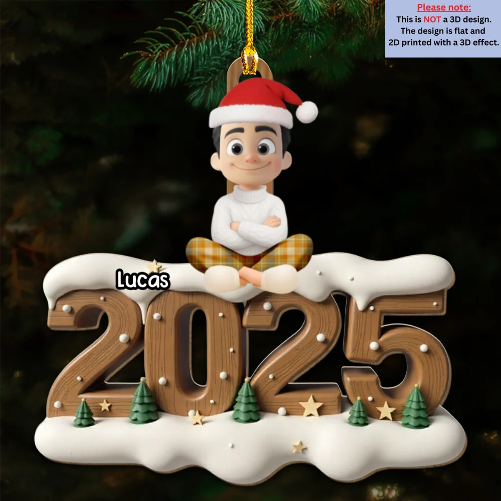 Family Now Onwards General Version - Personalized Custom 3D Effect Wood Ornament - Image 5