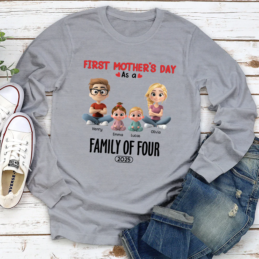 Family Of Three - Personalized Custom T-shirt And Onesie - Image 4