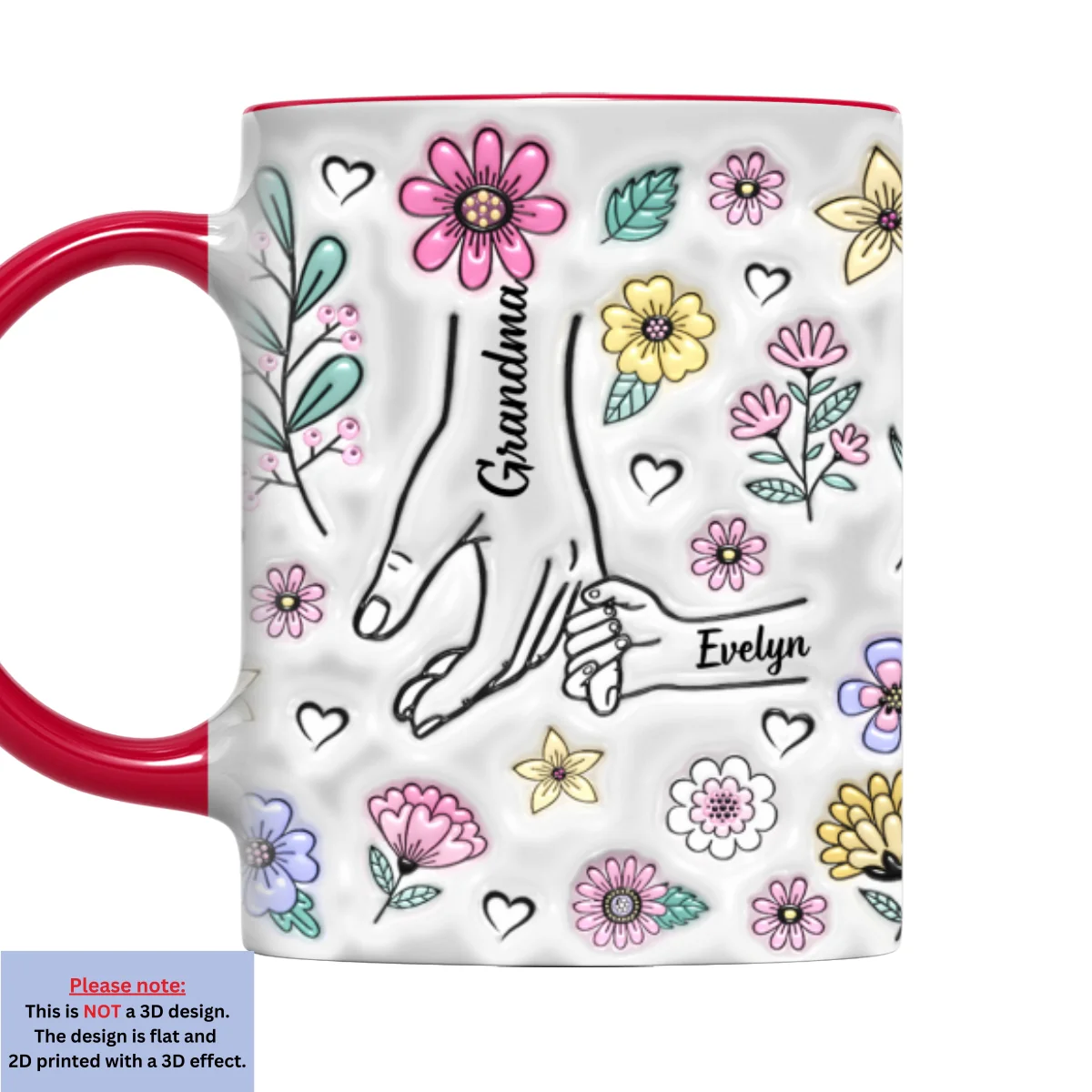 Family Over Everything - Personalized Custom 3D Inflated Effect Accent Mug - Image 8