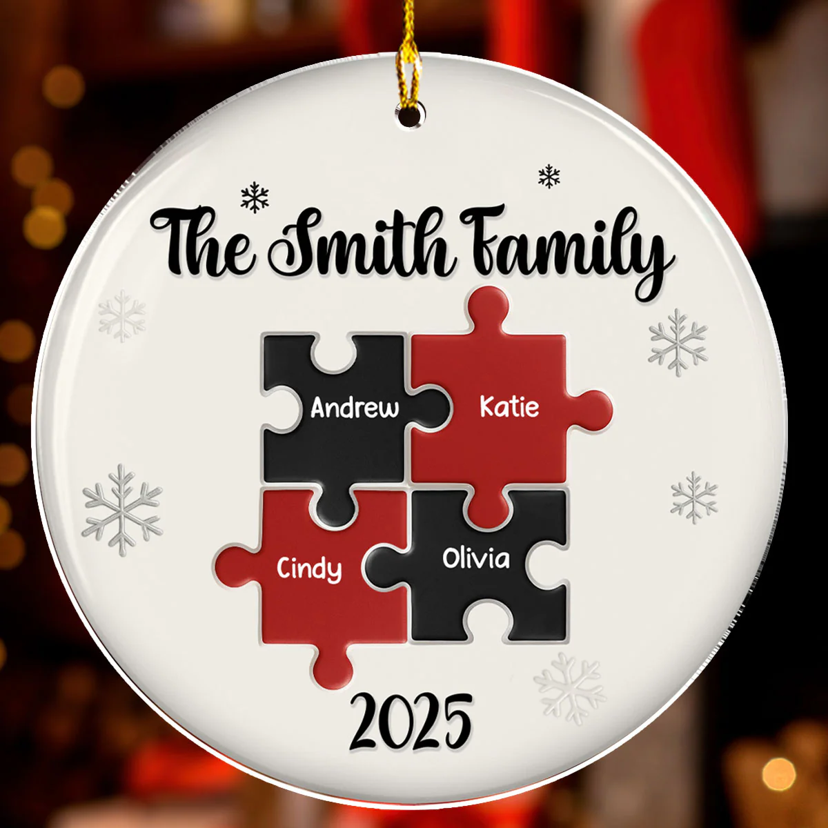 Family Pieces - Personalized Custom Acrylic Ornament - Image 2