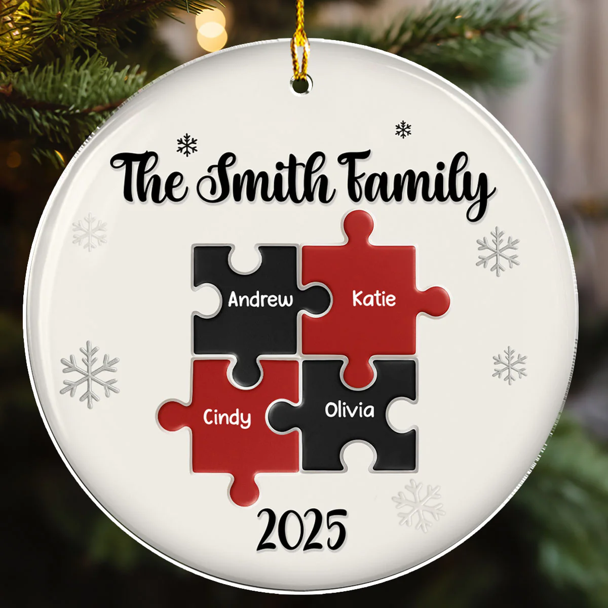 Family Pieces - Personalized Custom Acrylic Ornament - Image 3