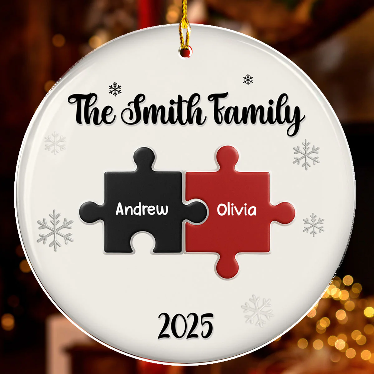 Family Pieces - Personalized Custom Acrylic Ornament - Image 4
