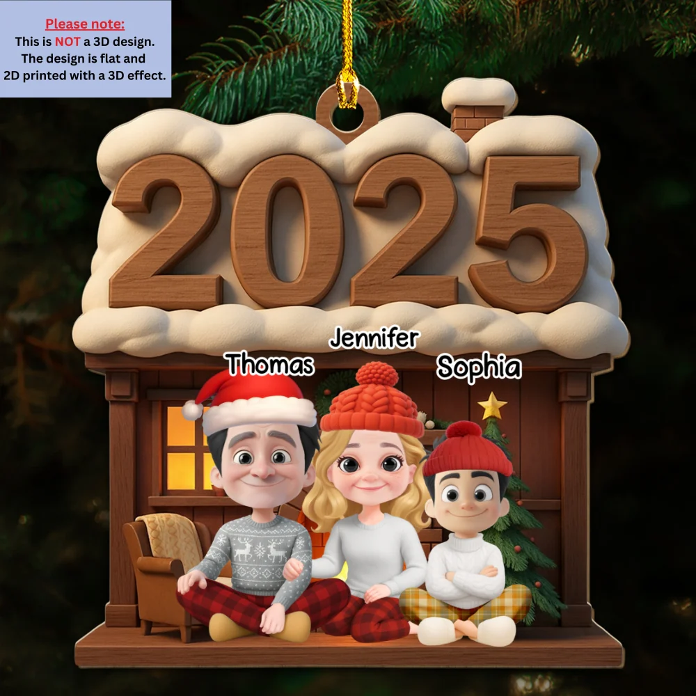 Family Reunion 2025 - Personalized Custom Wood Ornament - Image 5