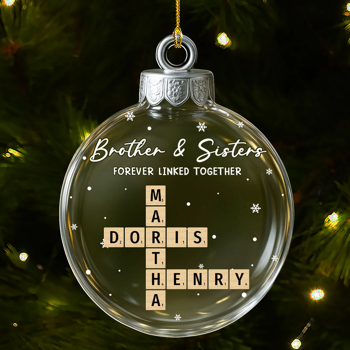 Family Roots Keep Us Close - Personalized Custom 3D Effect Acrylic Ornament