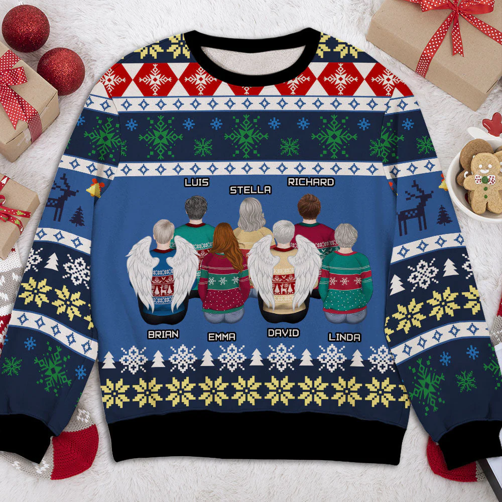 Family Sweatshirts - Personalized Custom All-Over-Print Sweatshirt - Image 3