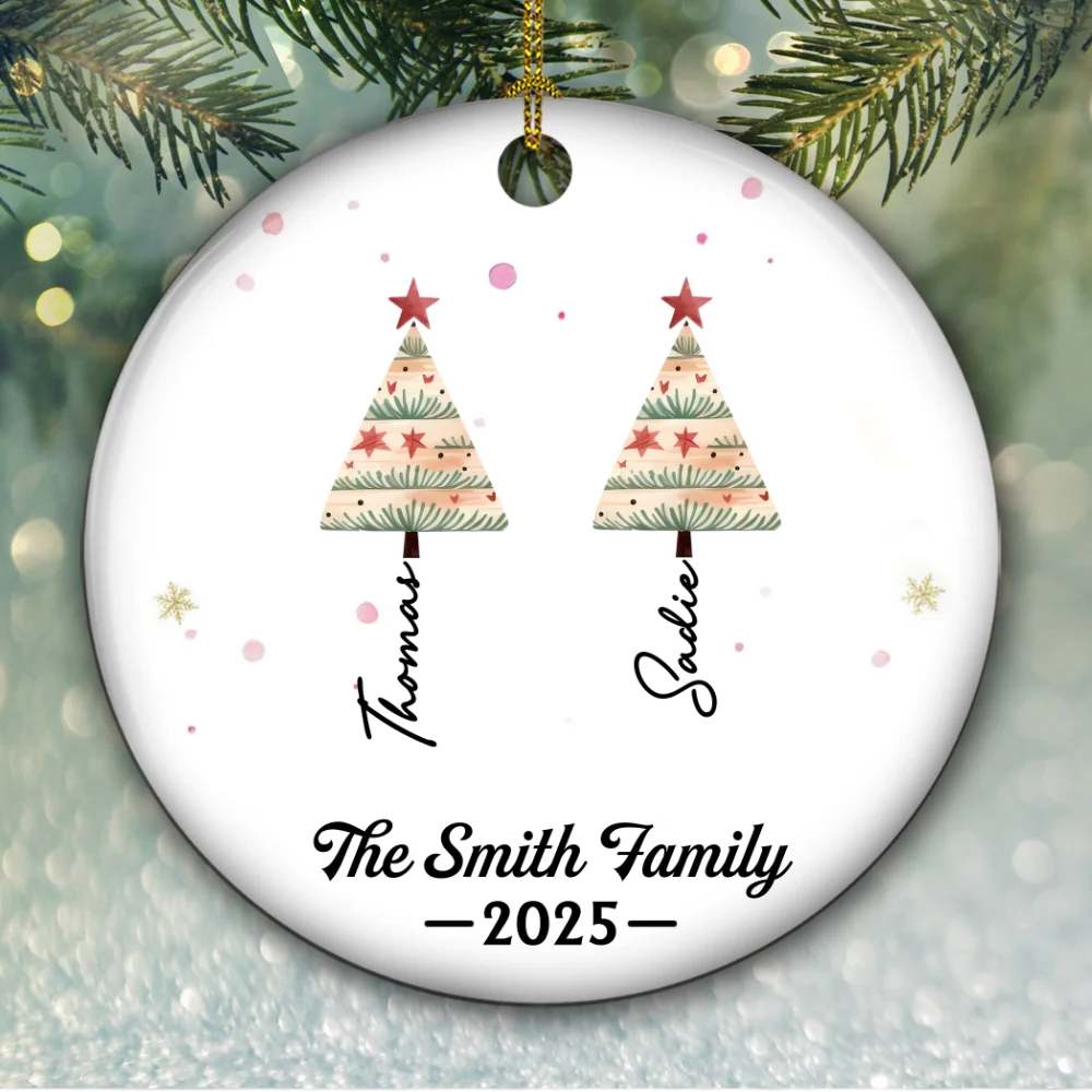 Family Themes - Personalized Custom Ceramic Ornament - Image 6