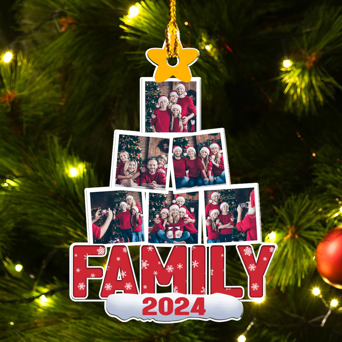 Family Together - Personalized Custom Acrylic Ornament - Image 2