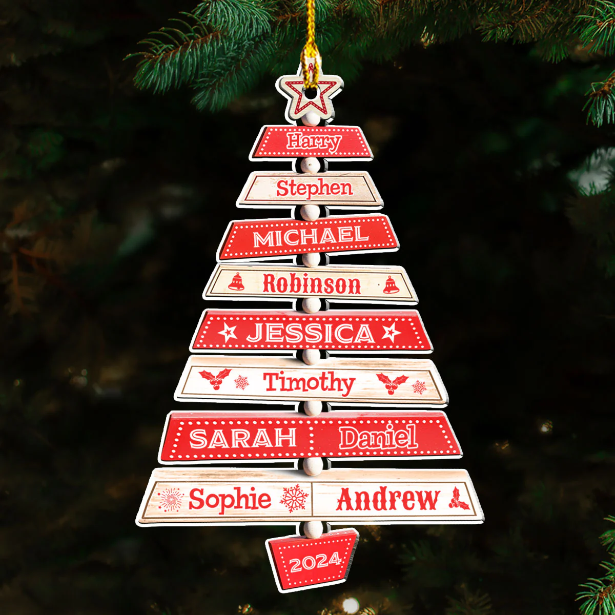 Family Tree - Personalized Custom Acrylic Ornament - Image 2