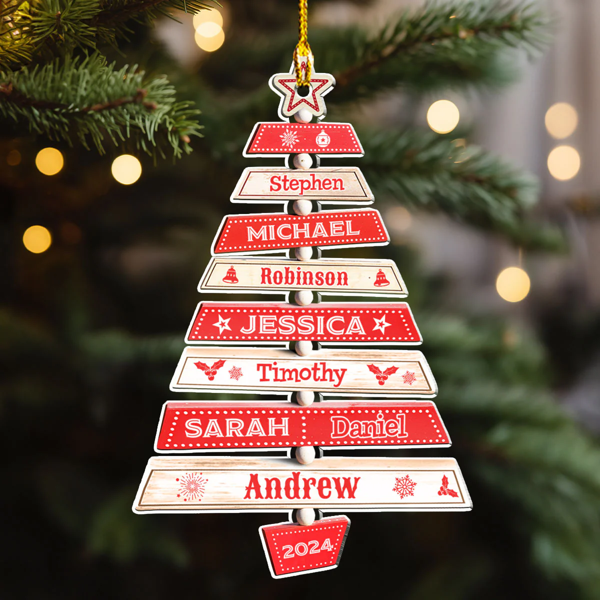 Family Tree - Personalized Custom Acrylic Ornament - Image 3