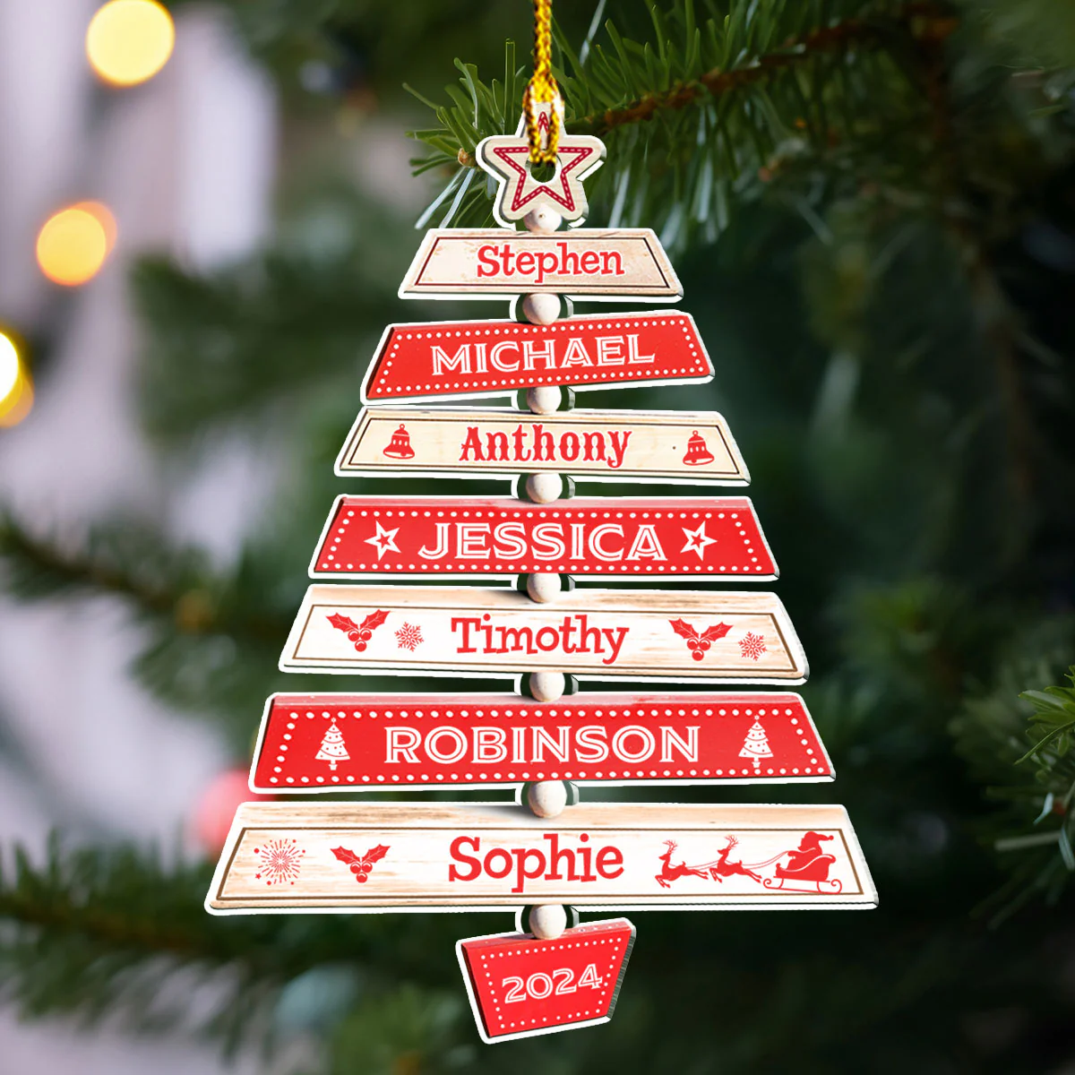 Family Tree - Personalized Custom Acrylic Ornament - Image 4