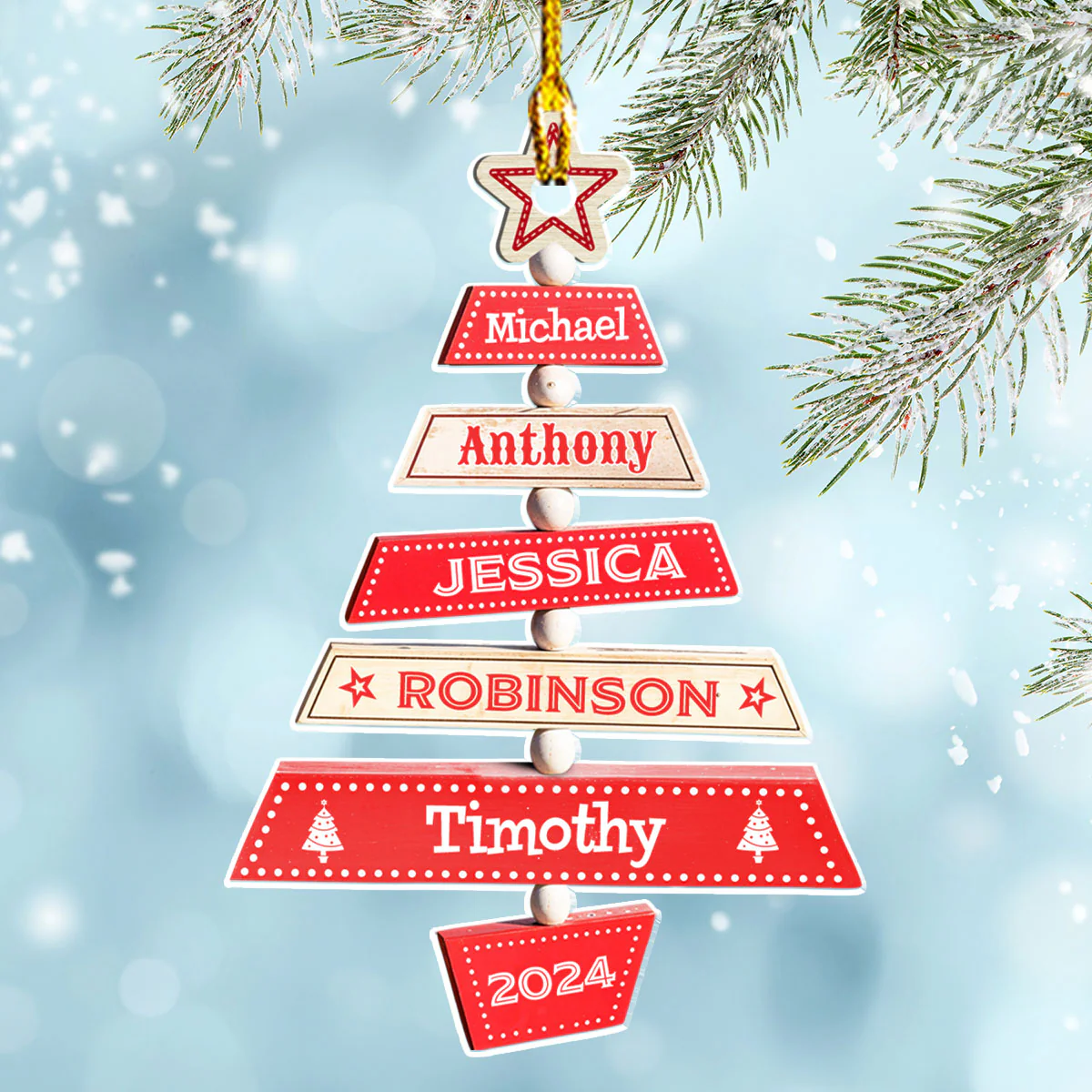 Family Tree - Personalized Custom Acrylic Ornament - Image 5