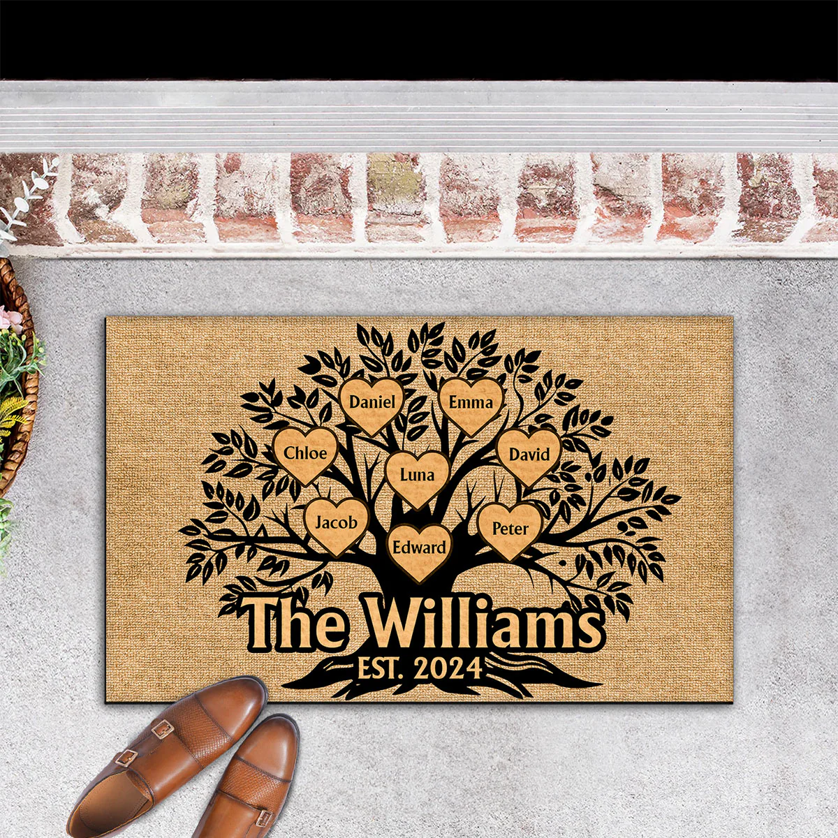 Family Tree - Personalized Custom Doormat - Image 2