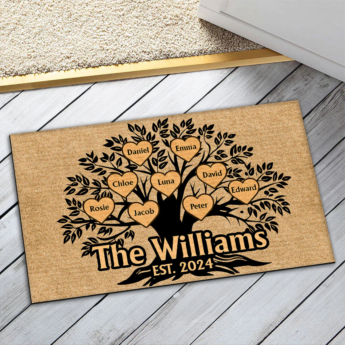 Family Tree - Personalized Custom Doormat - Image 3