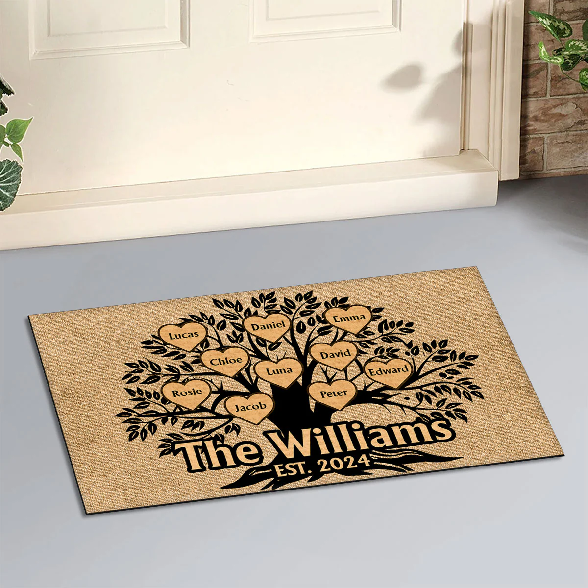 Family Tree - Personalized Custom Doormat - Image 5