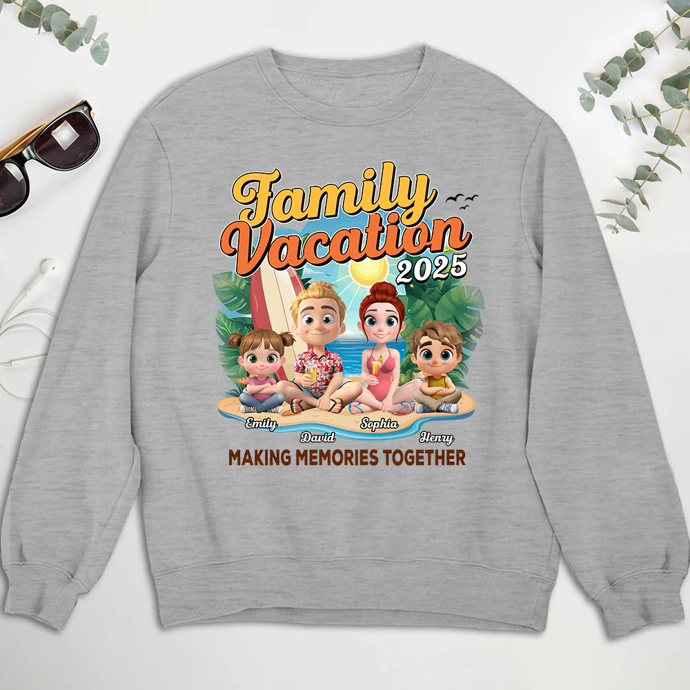 Family Vacation Making Memories Together - Personalized Custom Shirt - Image 6