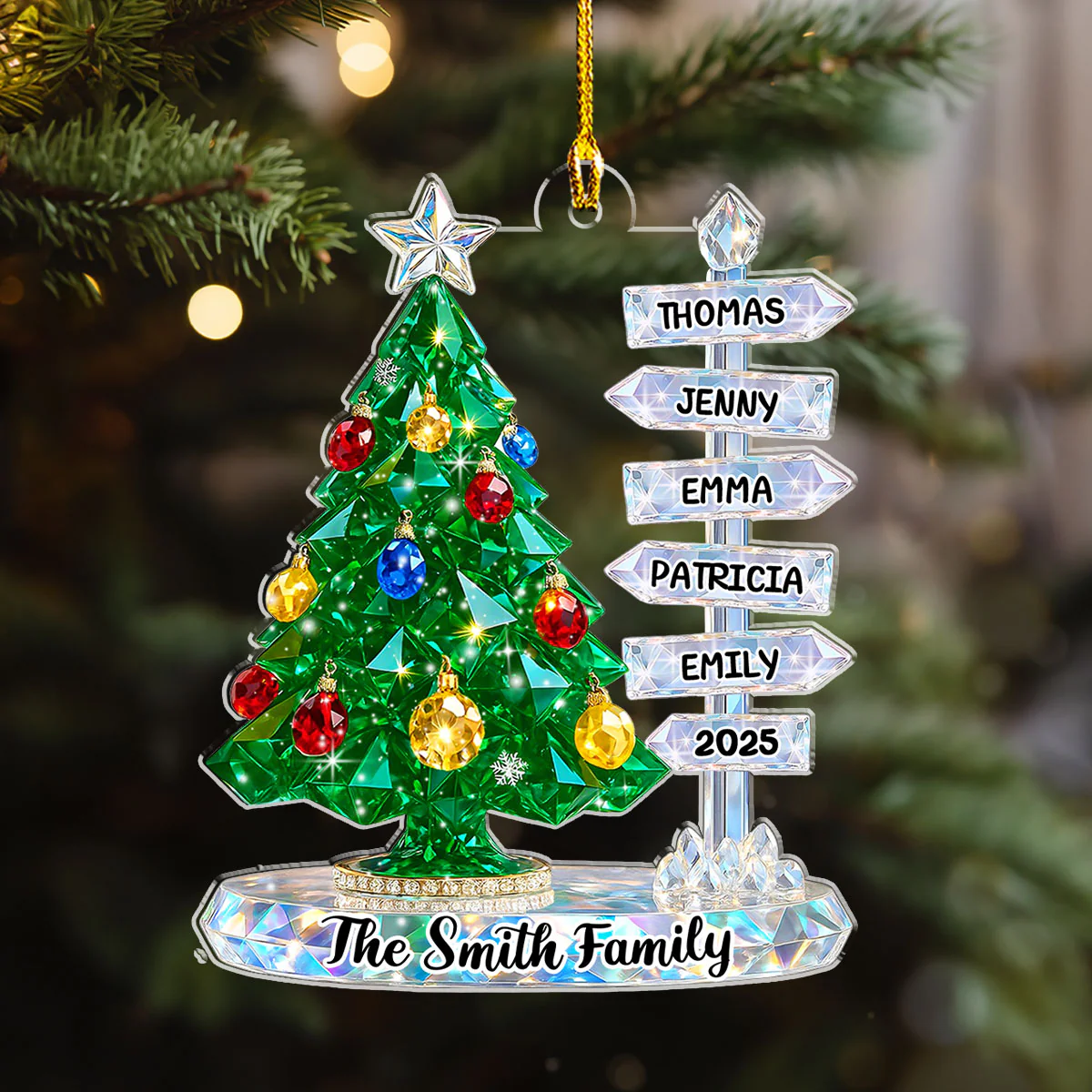 Family Wonder - Personalized Custom 3D Inflated Effect Acrylic Ornament