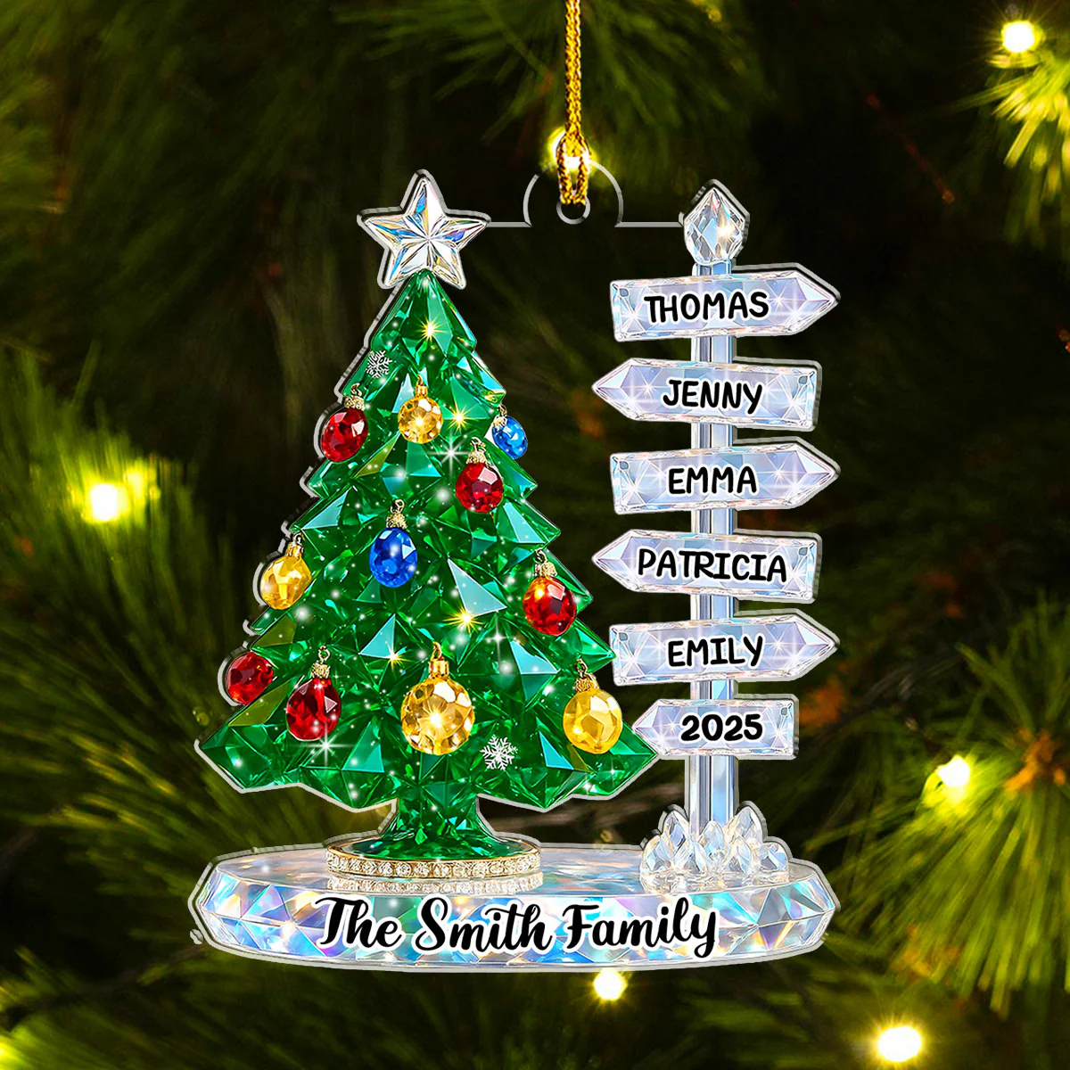Family Wonder - Personalized Custom 3D Inflated Effect Acrylic Ornament - Image 2