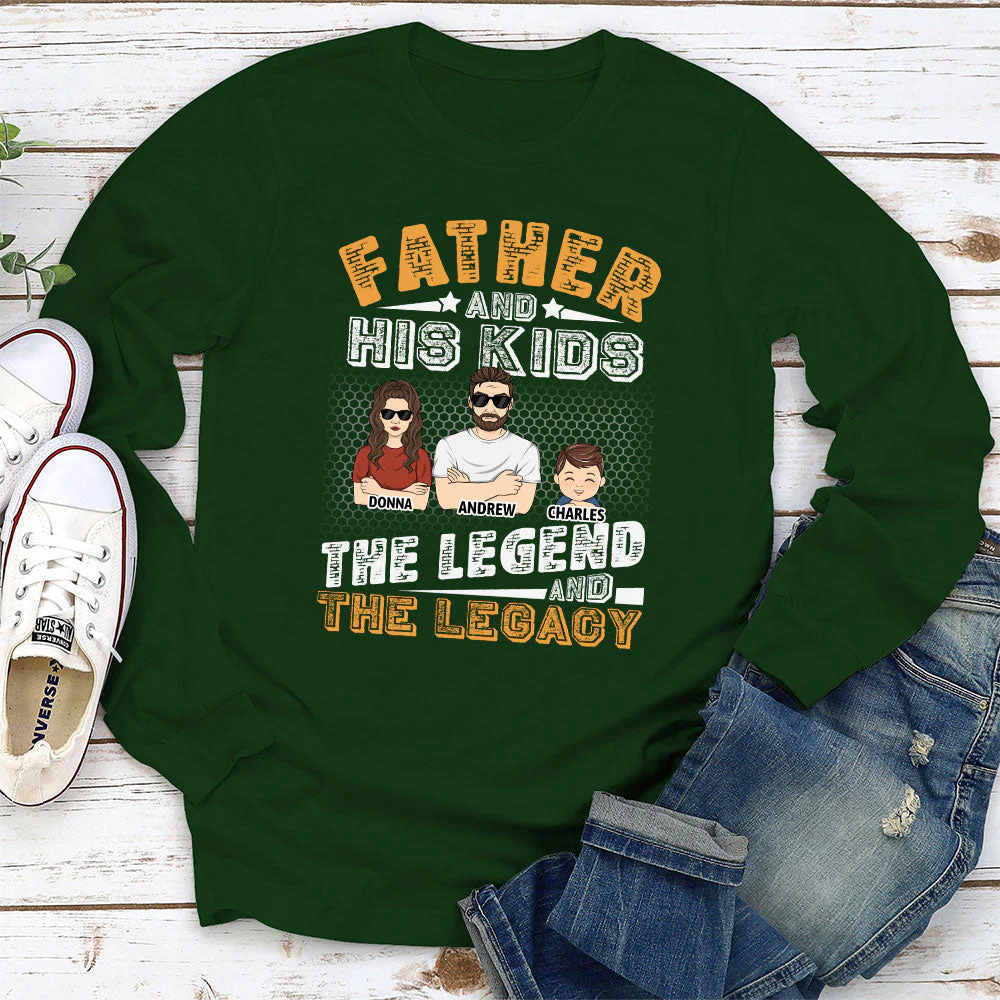 Father And Kids - Personalized Custom Shirt - Image 3