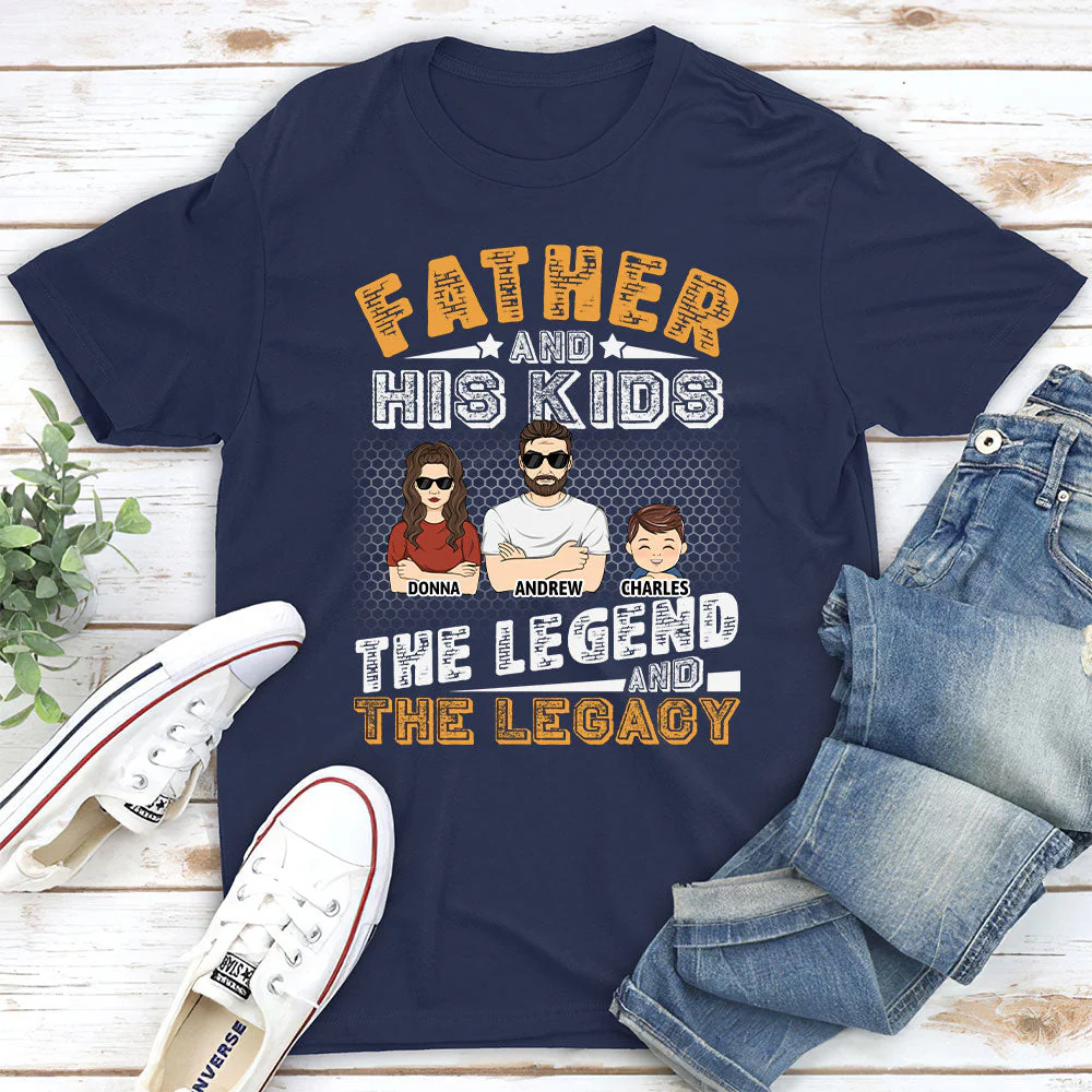 Father And Kids - Personalized Custom Shirt - Image 6
